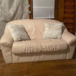Light baby pink couch